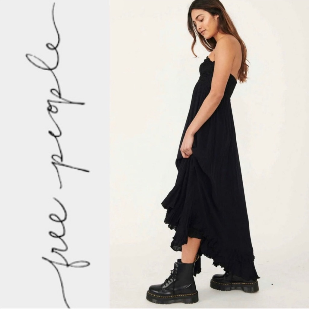 Free People Adella Strapless Corset Maxi